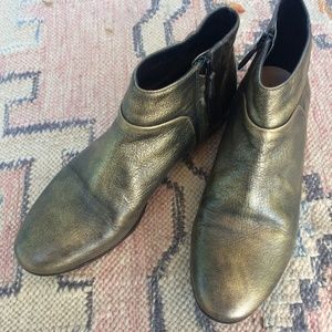 Cole Haan Bronze Booties